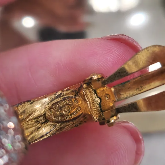 Chanel vintage dangling bamboo earrings 2 way - Picture 7 of 10